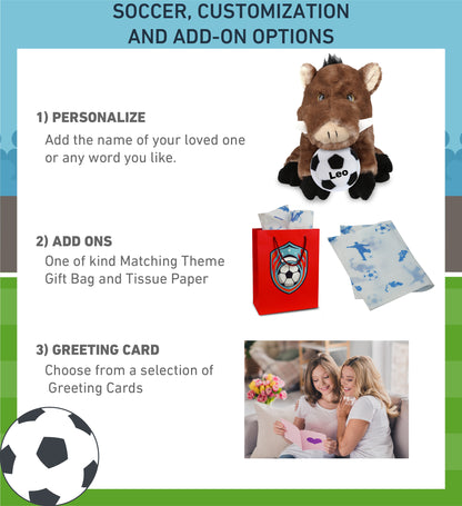 SUPER SOFT PLUSH - WILD BOAR WITH SOCCER PLUSH