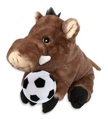 SUPER SOFT PLUSH - WILD BOAR WITH SOCCER PLUSH