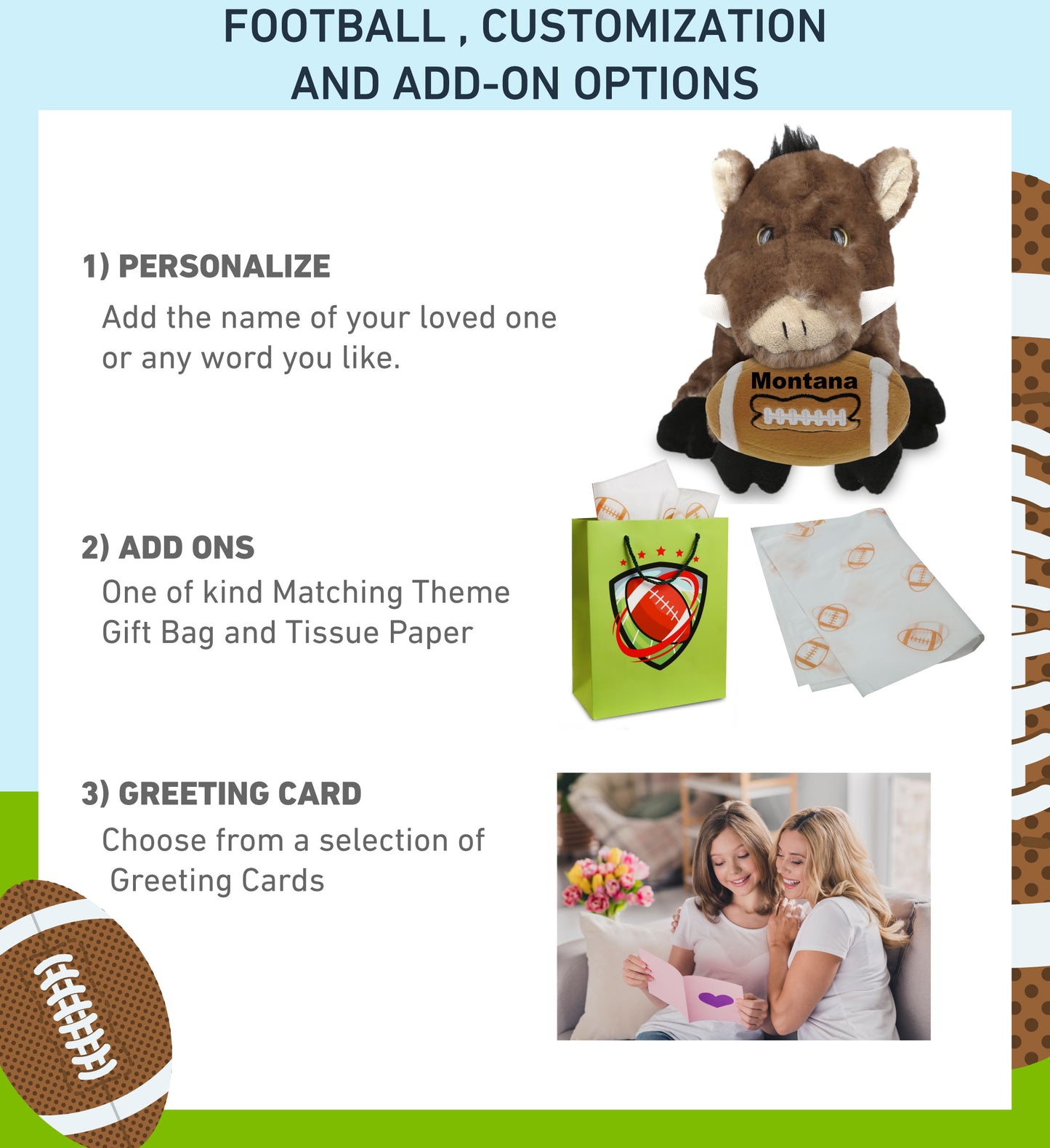 SUPER SOFT PLUSH - WILD BOAR WITH FOOTBALL PLUSH