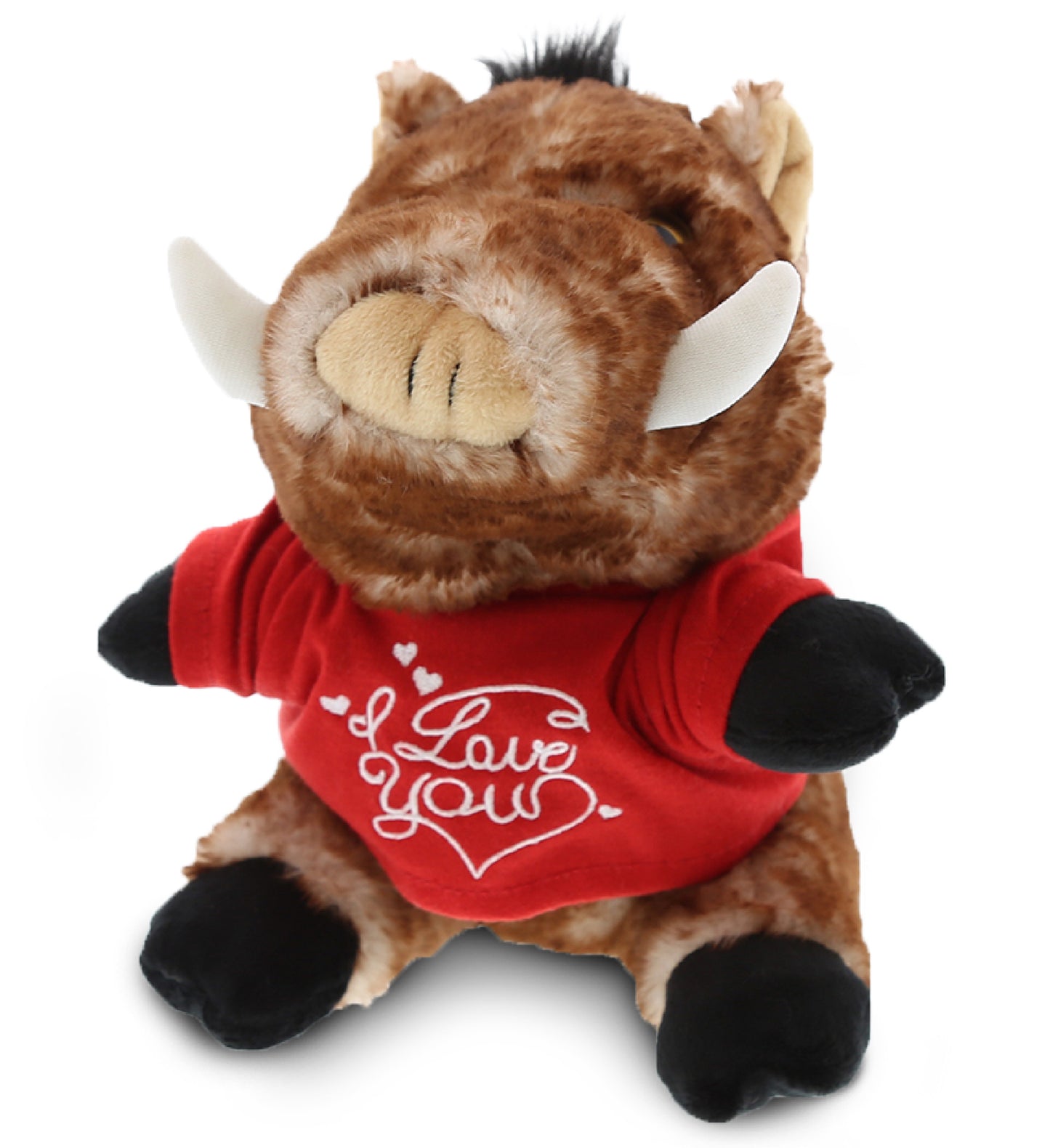 PLUSH I LOVE YOU RED SHIRT- SUPER SOFT PLUSH - WILD BOAR