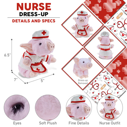 SUPER SOFT PLUSH - SQUAT PIGGY NURSE