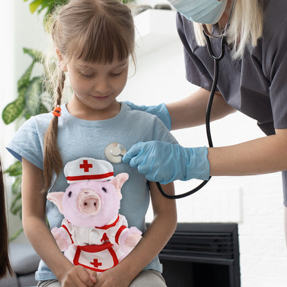 SUPER SOFT PLUSH - SQUAT PIGGY NURSE