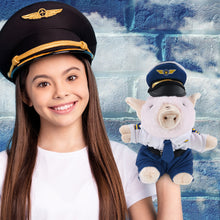 SUPER SOFT PLUSH - SQUAT PIGGY PILOT DRESS UP