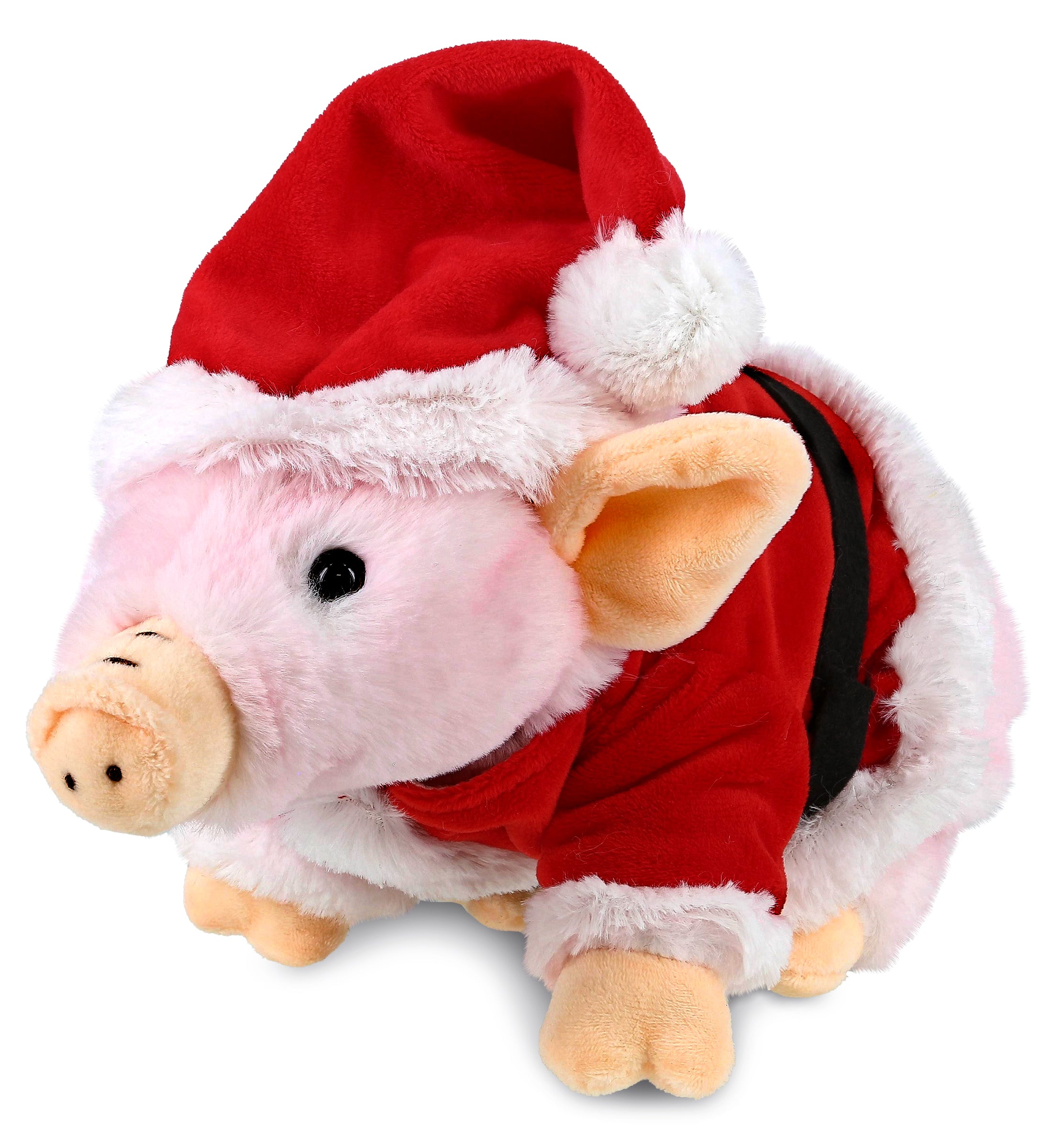 PLUSH SANTA - SUPER SOFT PLUSH - SQUAT PIGGY