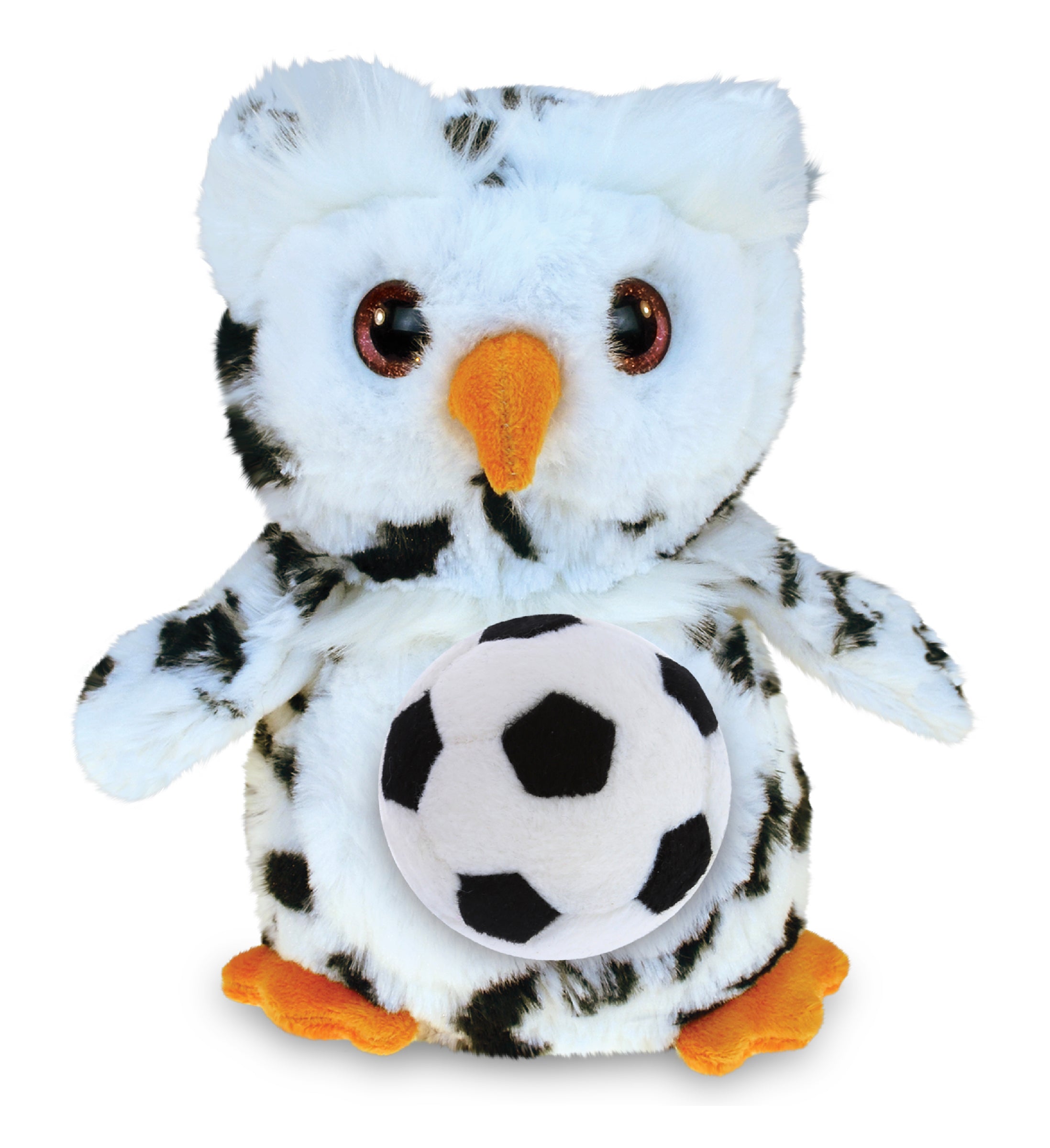 SUPER SOFT PLUSH - WHITE OWL WITH SOCCER PLUSH