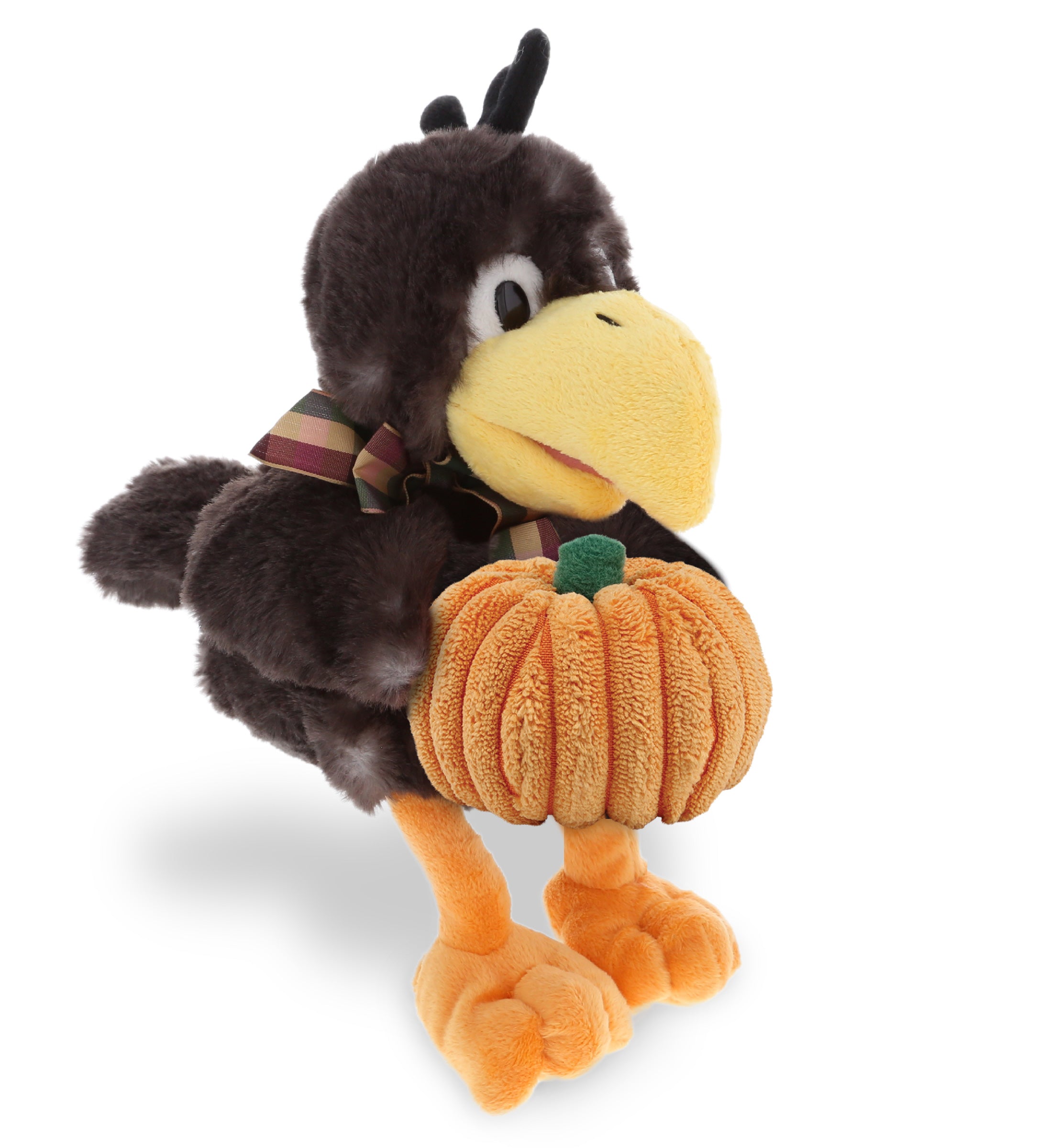 PLUSH PUMPKIN - SUPER SOFT PLUSH - SITTING CROW