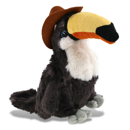 SUPER SOFT PLUSH - TOUCAN With COWBOY Dress Up