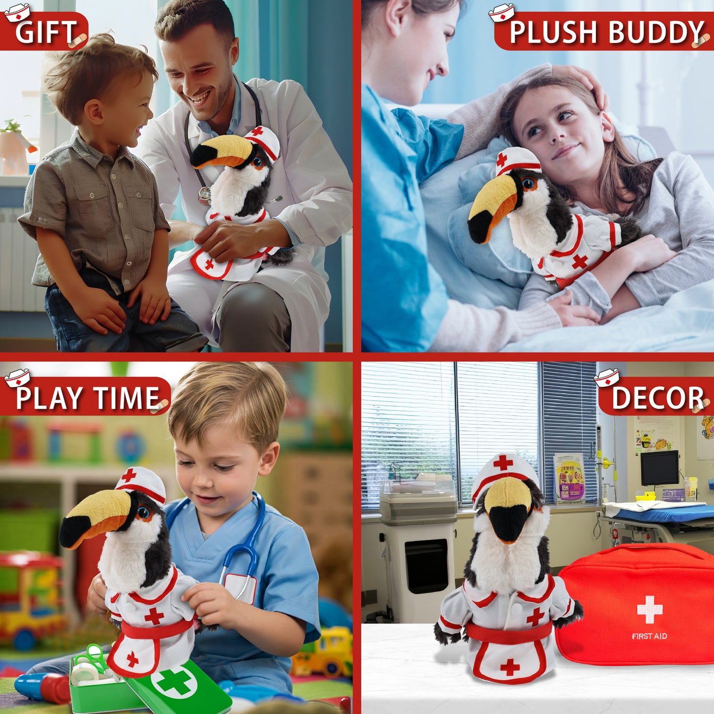 SUPER SOFT PLUSH - TOUCAN NURSE