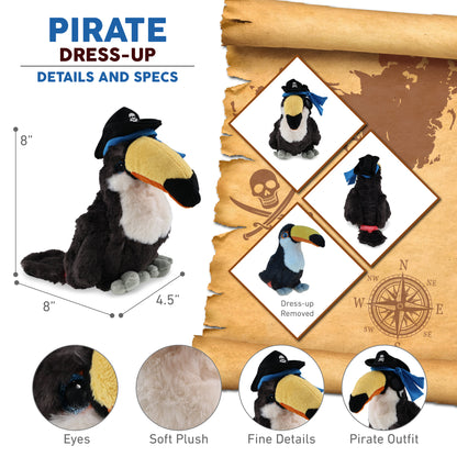 SUPER SOFT PLUSH - TOUCAN PIRATE DRESS UP