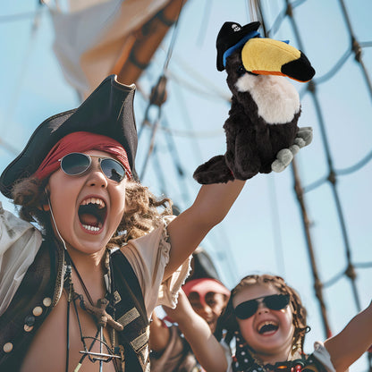 SUPER SOFT PLUSH - TOUCAN PIRATE DRESS UP