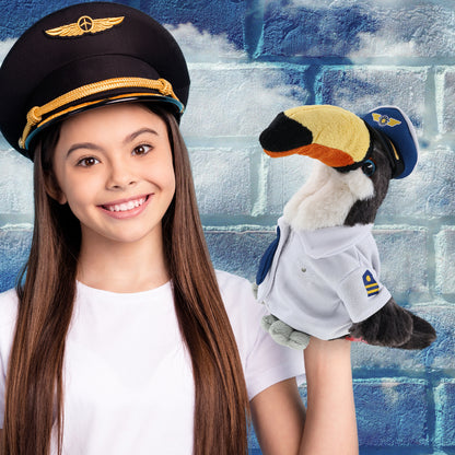 SUPER SOFT PLUSH - TOUCAN PILOT DRESS UP