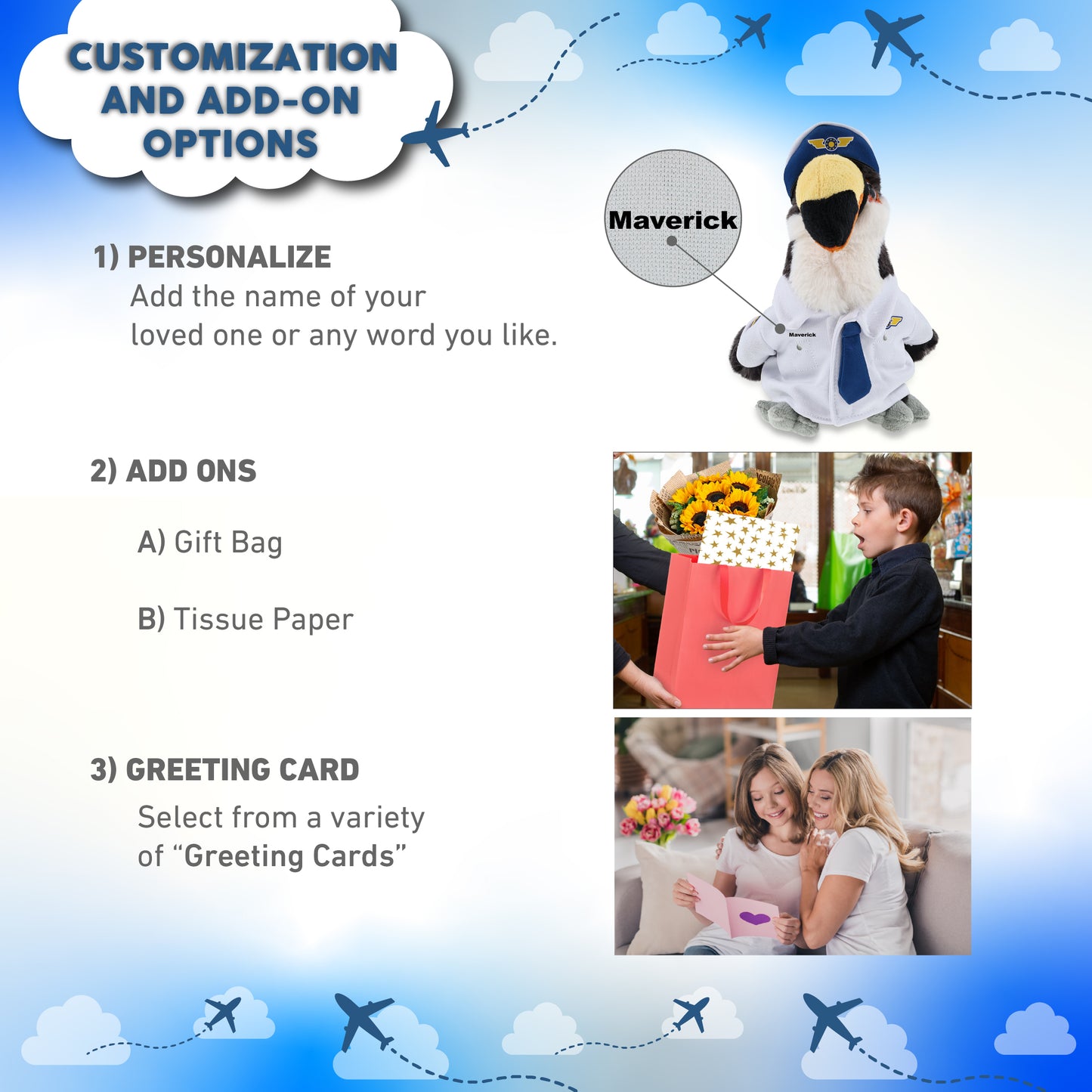 SUPER SOFT PLUSH - TOUCAN PILOT DRESS UP