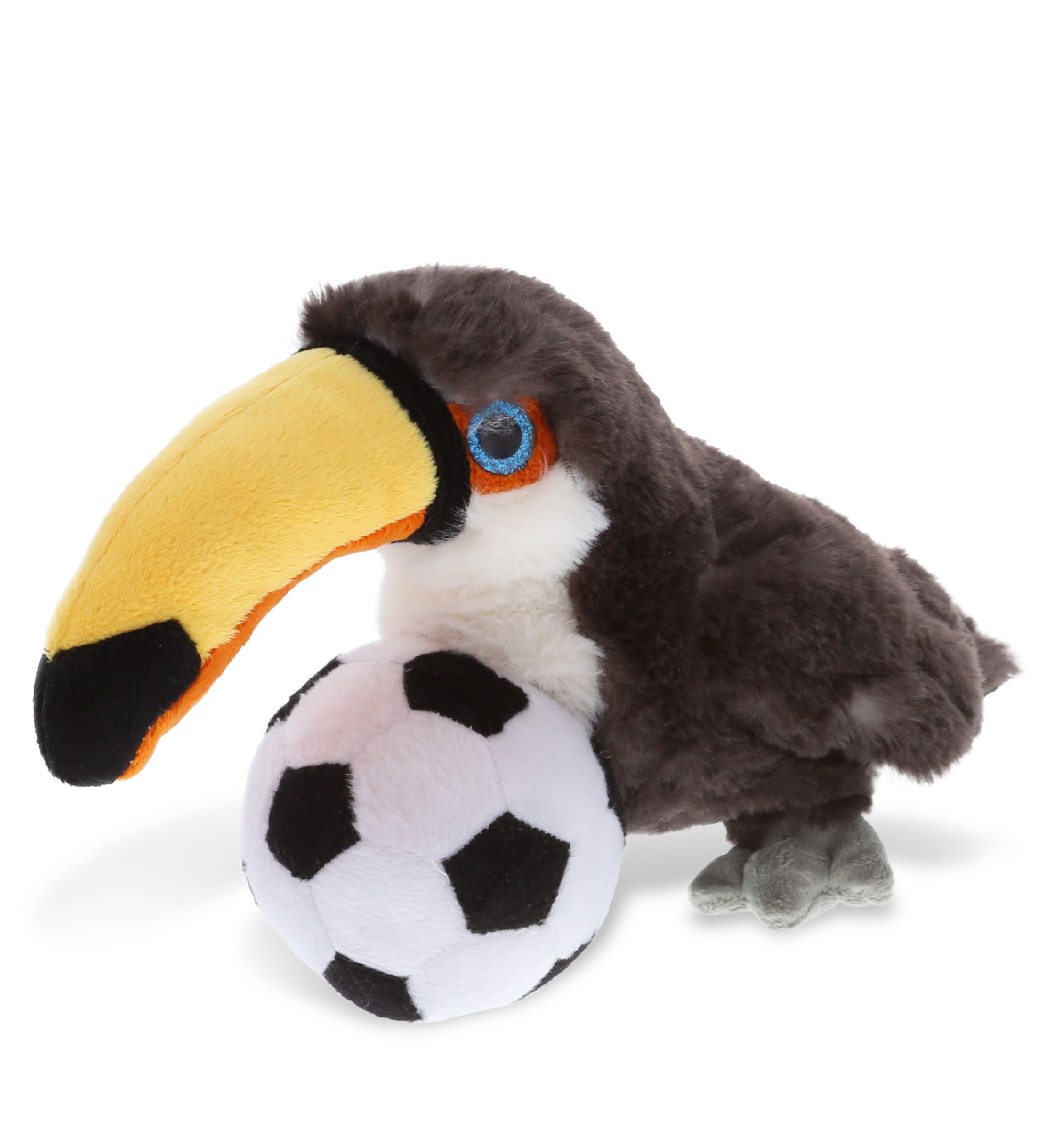 PLUSH SOCCER BALL - SUPER SOFT PLUSH - TOUCAN