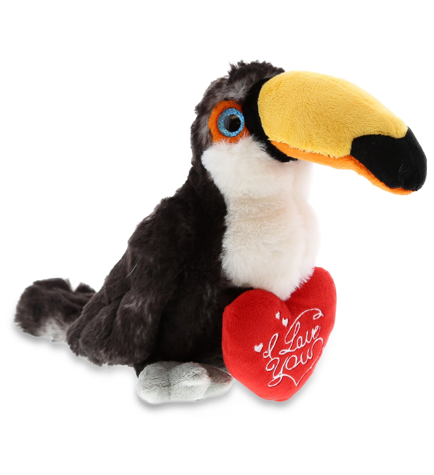 PLUSH I LOVE YOU RED HEART - SUPER SOFT PLUSH - TOUCAN