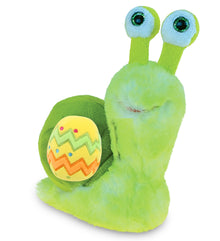 DolliBu Super Soft Cute Green Snail with Yellow Easter Egg Plush - 7 Inches