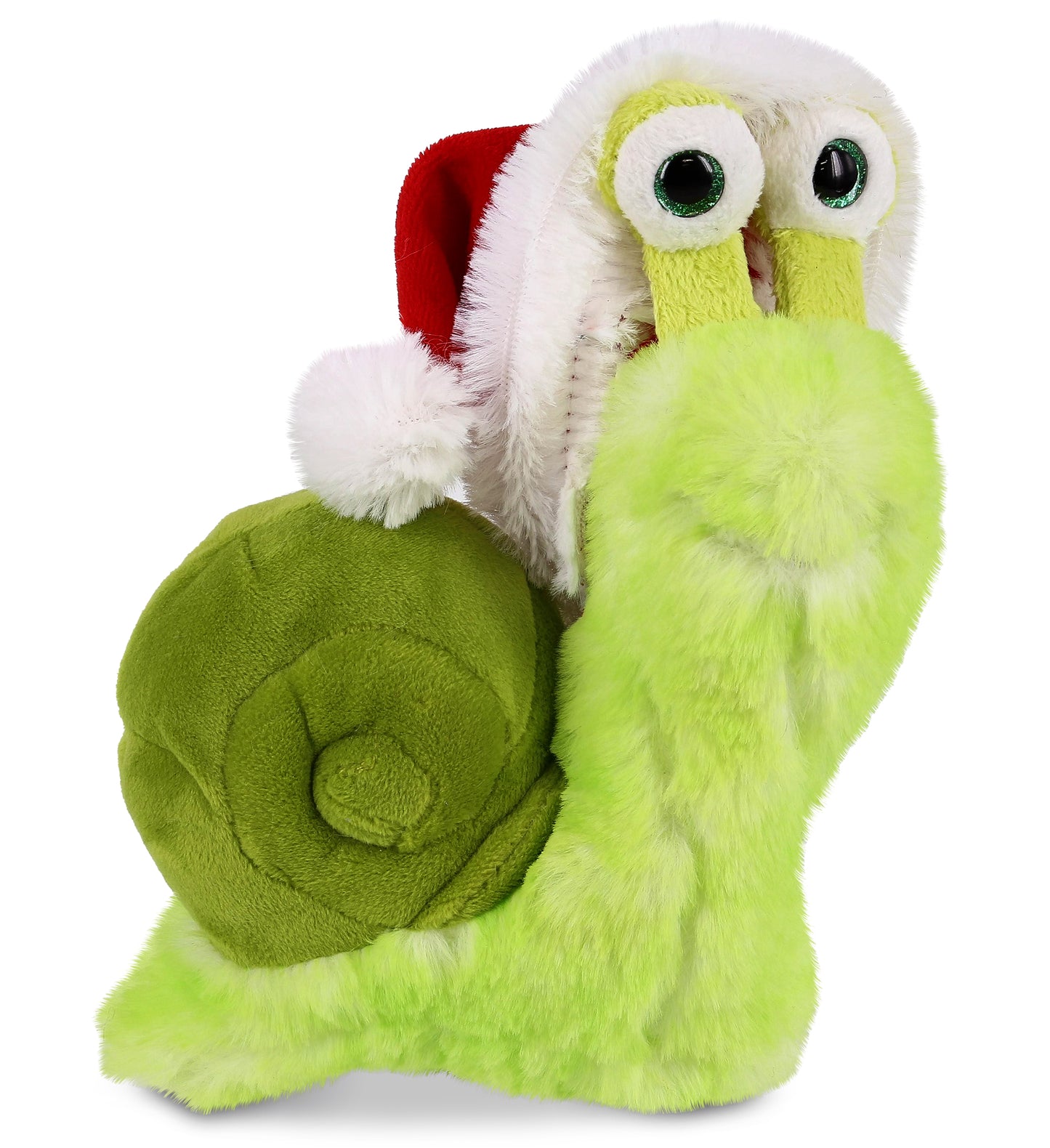 PLUSH SANTA - SUPER SOFT PLUSH - GREEN SNAIL