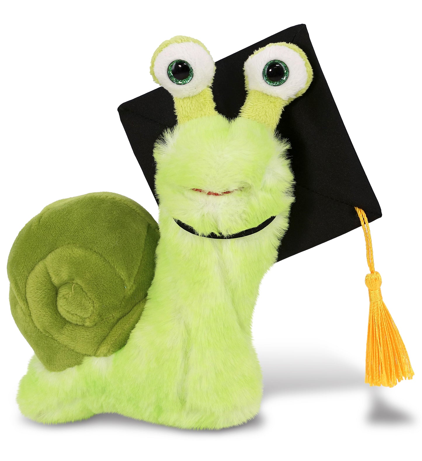 PLUSH GRADUATION - SUPER SOFT PLUSH - GREEN SNAIL