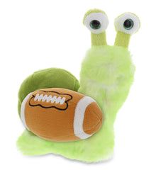 SUPER SOFT PLUSH - GREEN SNAIL WITH FOOTBALL PLUSH