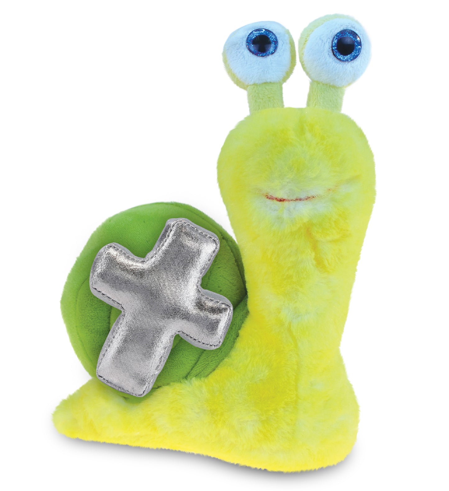 PLUSH CROSS - SUPER SOFT PLUSH - YELLOW SNAIL