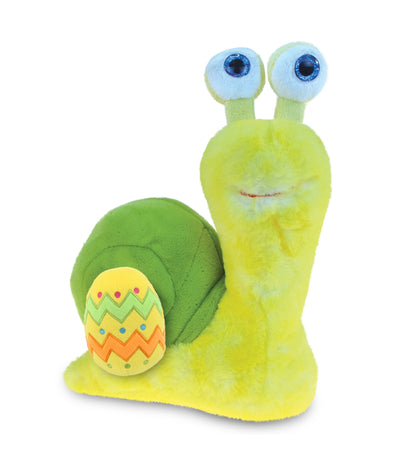 DolliBu Super Soft Cute Yellow Snail with Yellow Easter Egg Plush - 9 Inches