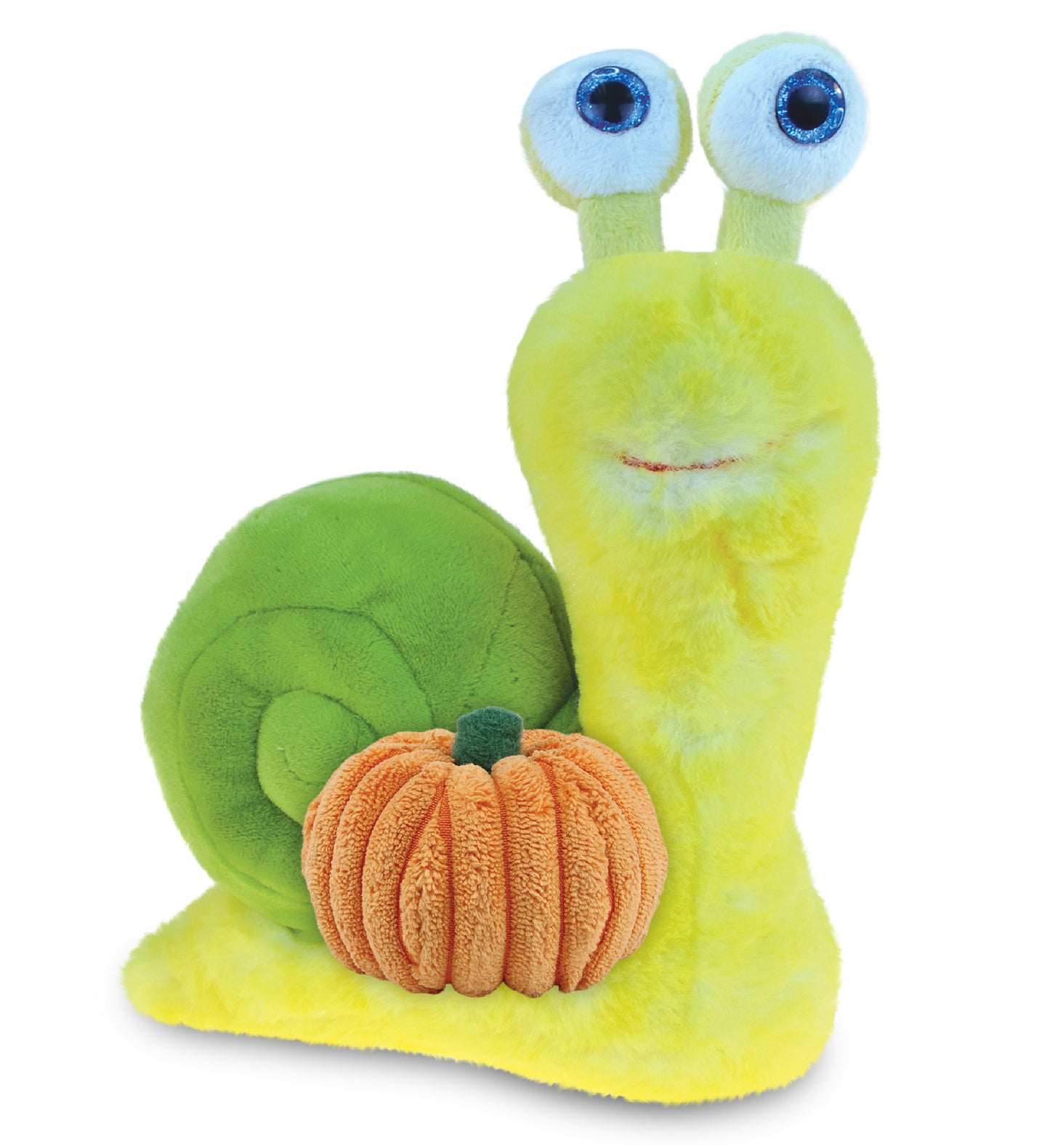 PLUSH PUMPKIN - SUPER SOFT PLUSH - YELLOW SNAIL