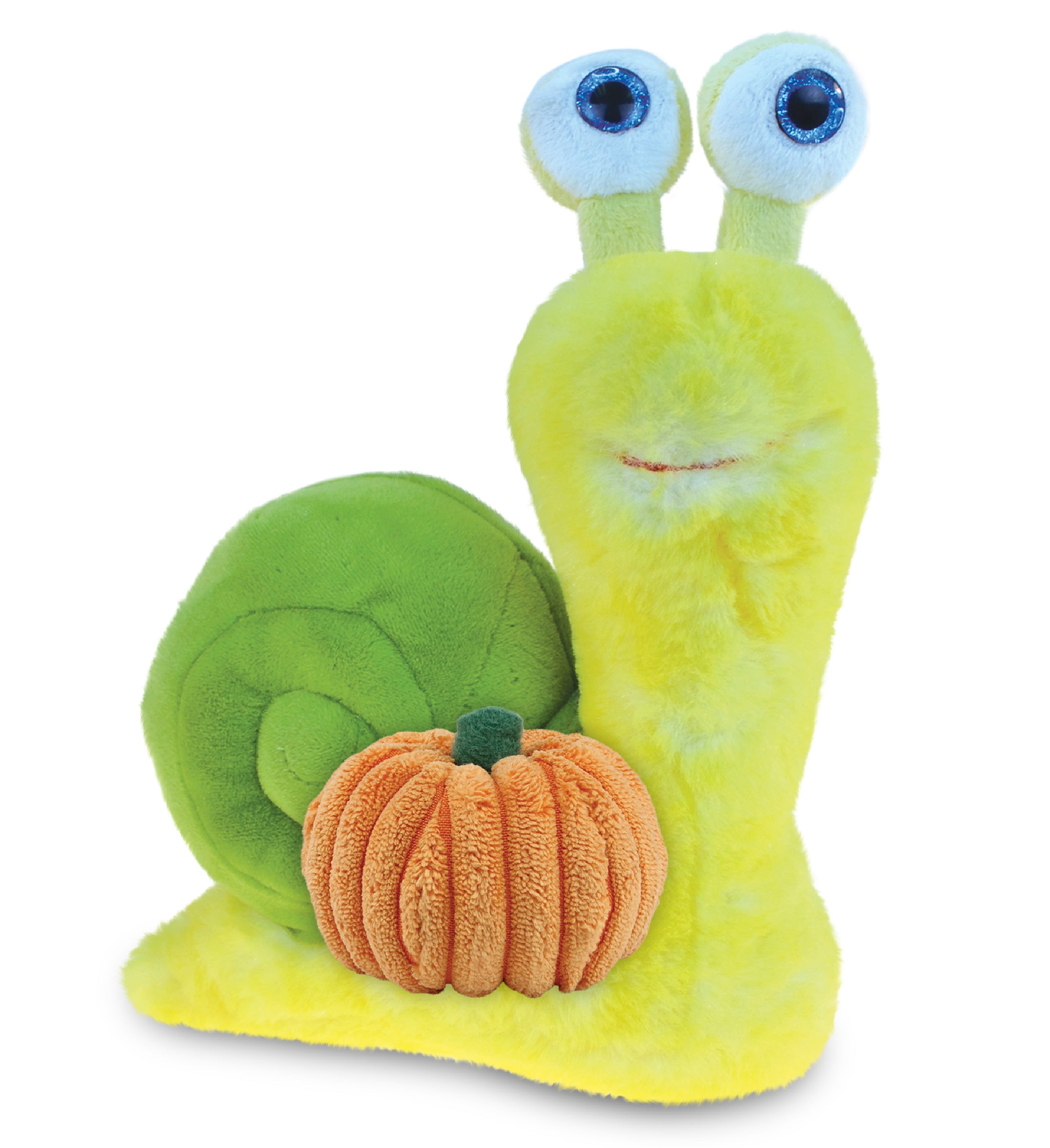 PLUSH PUMPKIN - SUPER SOFT PLUSH - YELLOW SNAIL