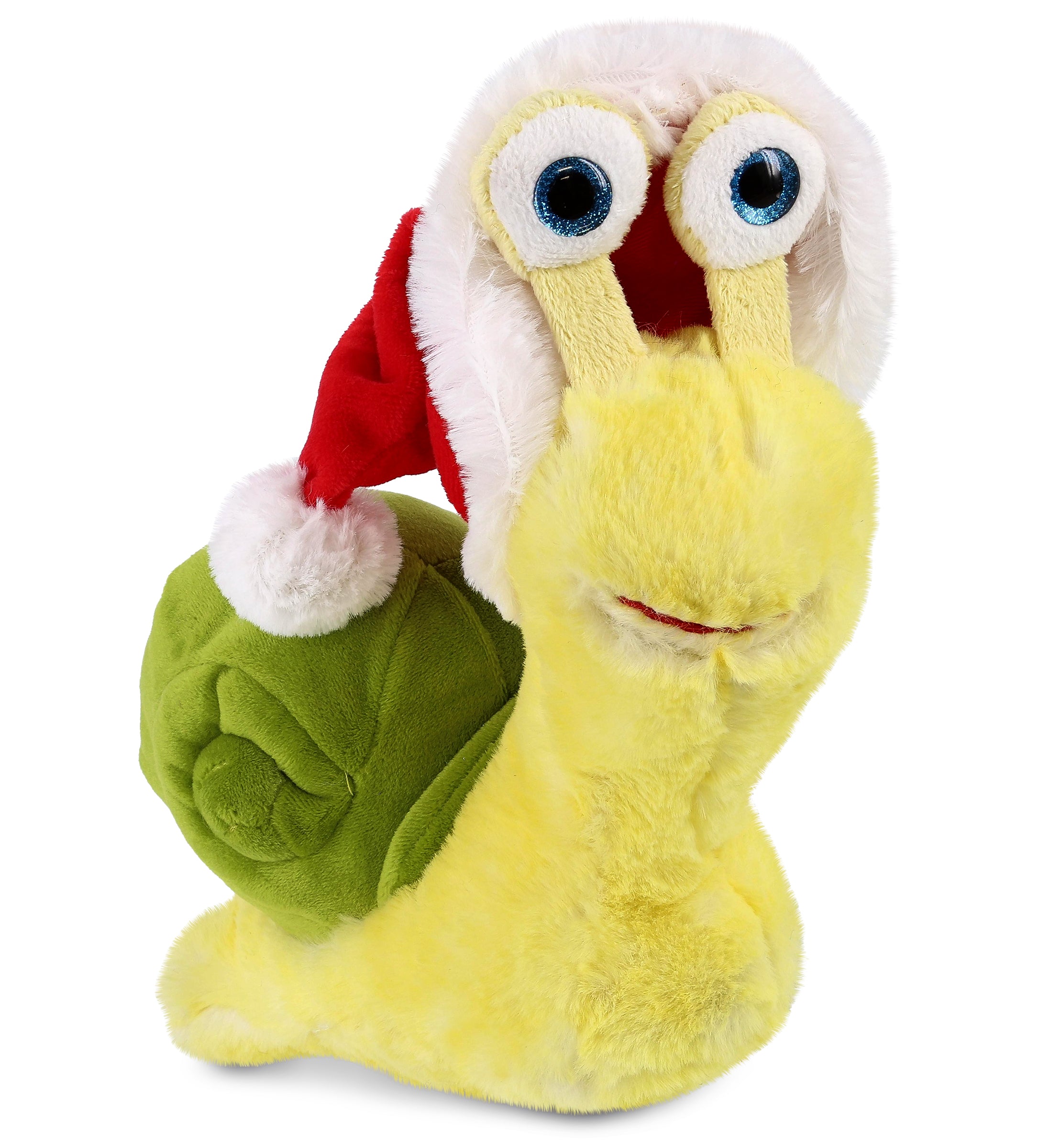 PLUSH SANTA - SUPER SOFT PLUSH - YELLOW SNAIL