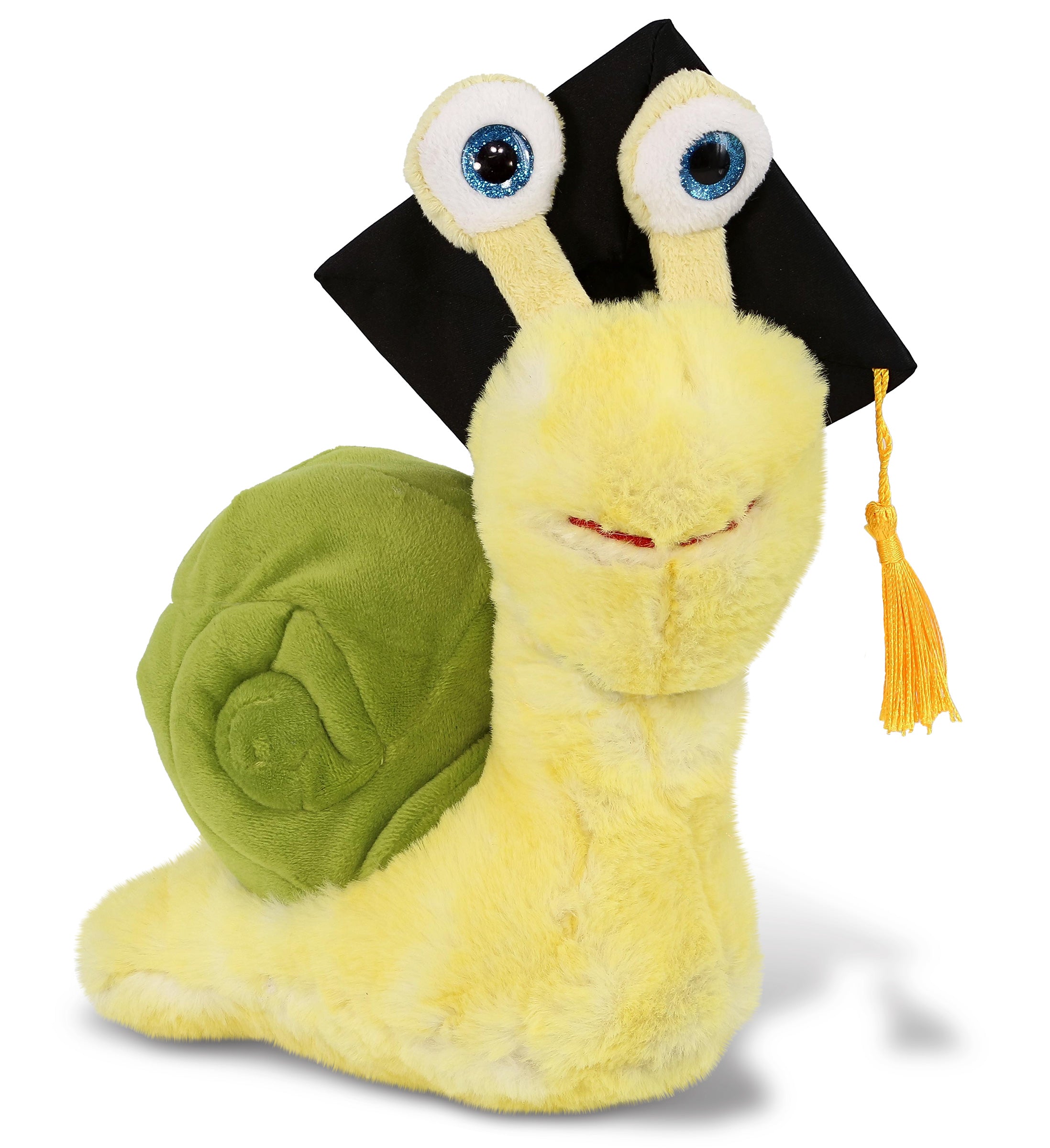 PLUSH GRADUATION - SUPER SOFT PLUSH - YELLOW SNAIL