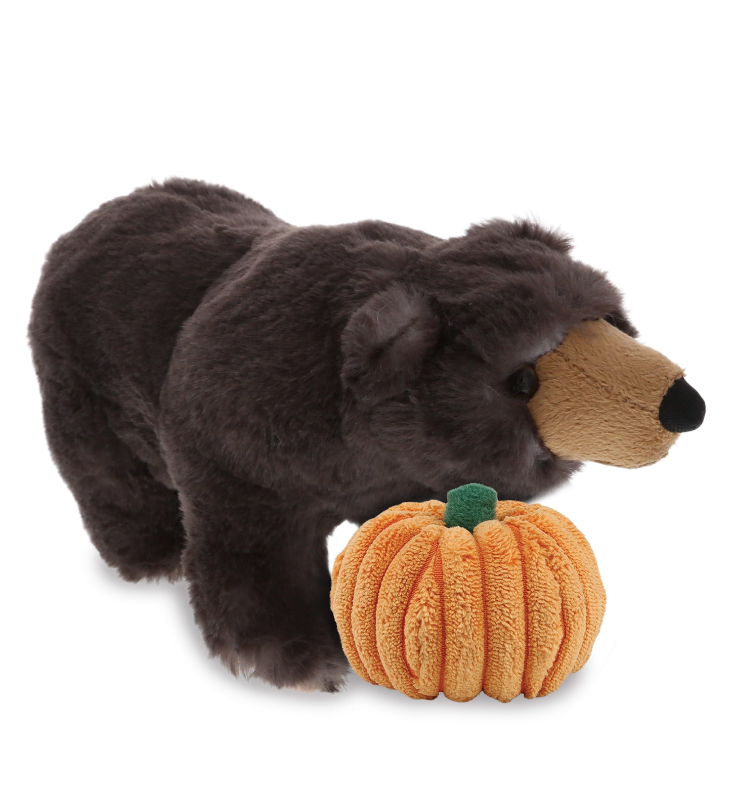 PLUSH PUMPKIN - SUPER SOFT PLUSH - STANDING WILD BLACK BEAR