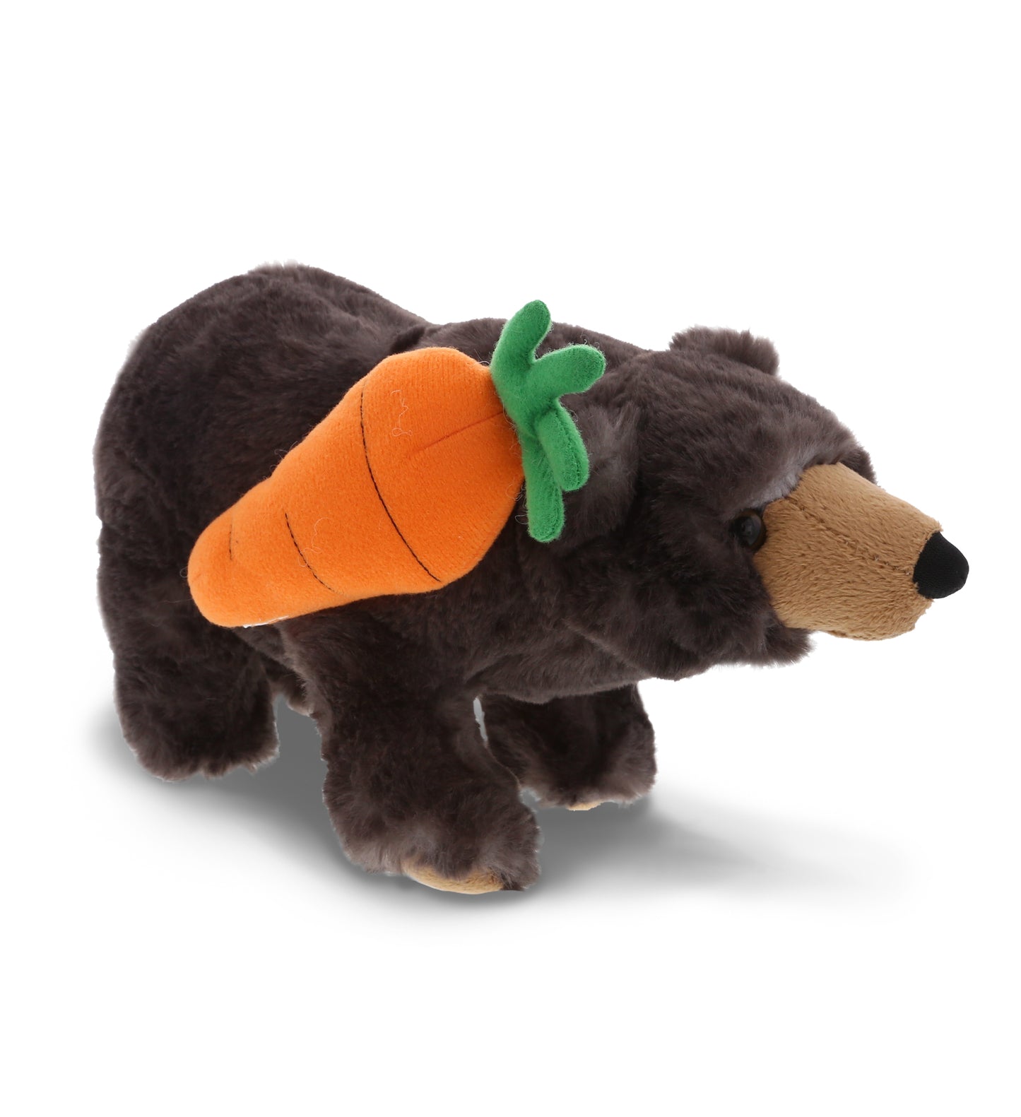 PLUSH CARROT - SUPER SOFT PLUSH - STANDING WILD BLACK BEAR