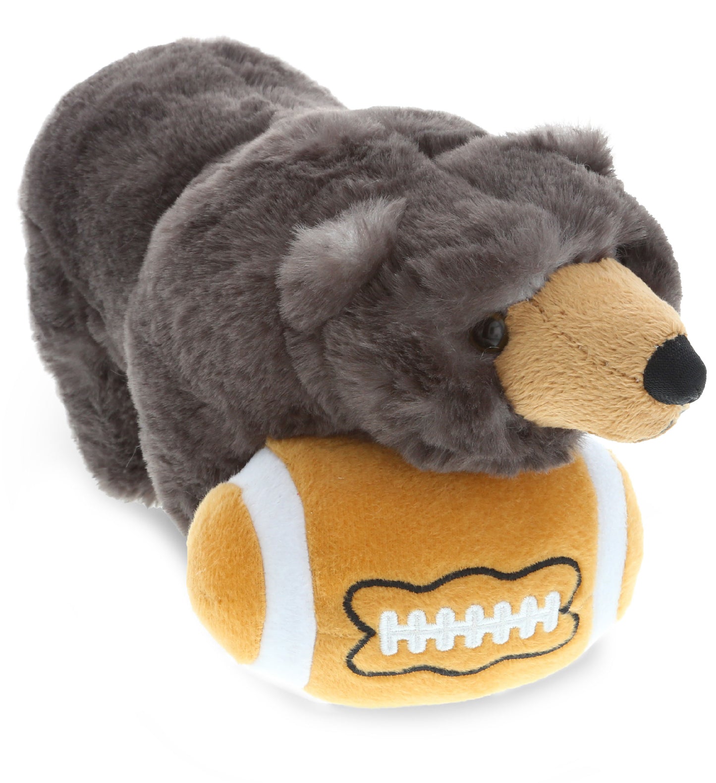 PLUSH FOOTBALL - SUPER SOFT PLUSH - STANDING WILD BLACK BEAR