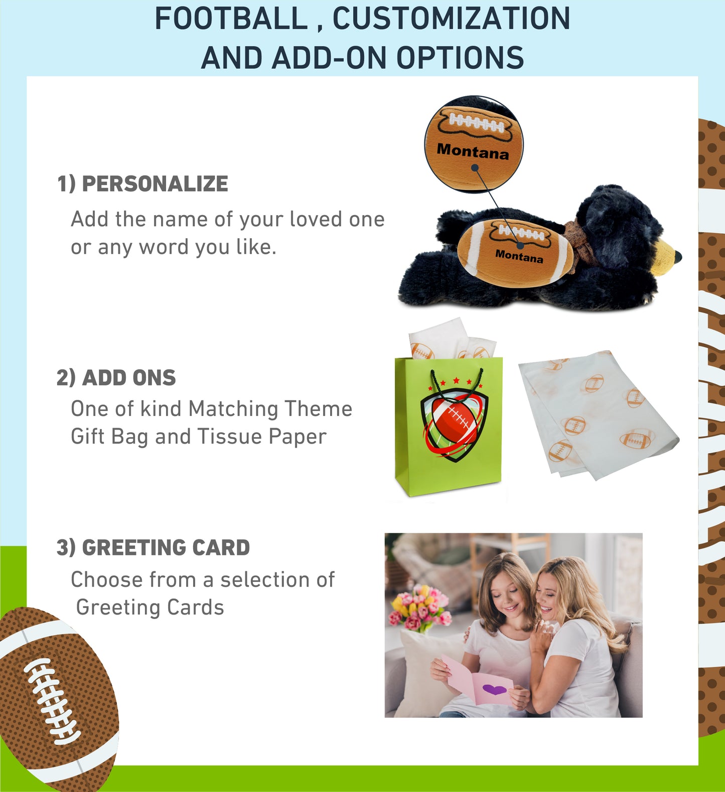 SUPER SOFT PLUSH - LYING WILD BLACK BEAR WITH FOOTBALL PLUSH