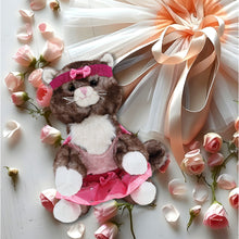 SUPER SOFT PLUSH - BROWN CAT BALLERINA