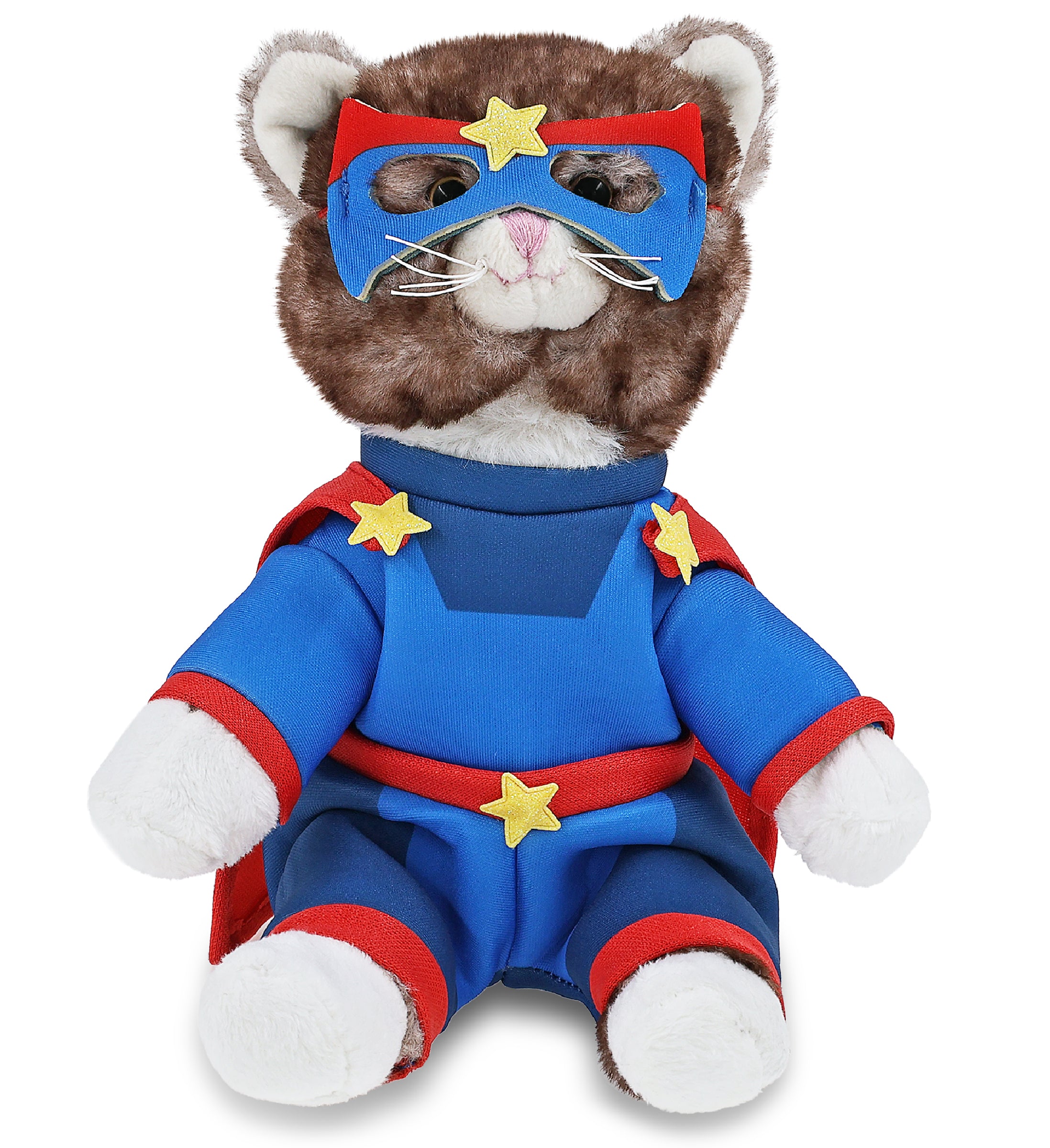 SUPER SOFT PLUSH - BROWN CAT SUPER HERO