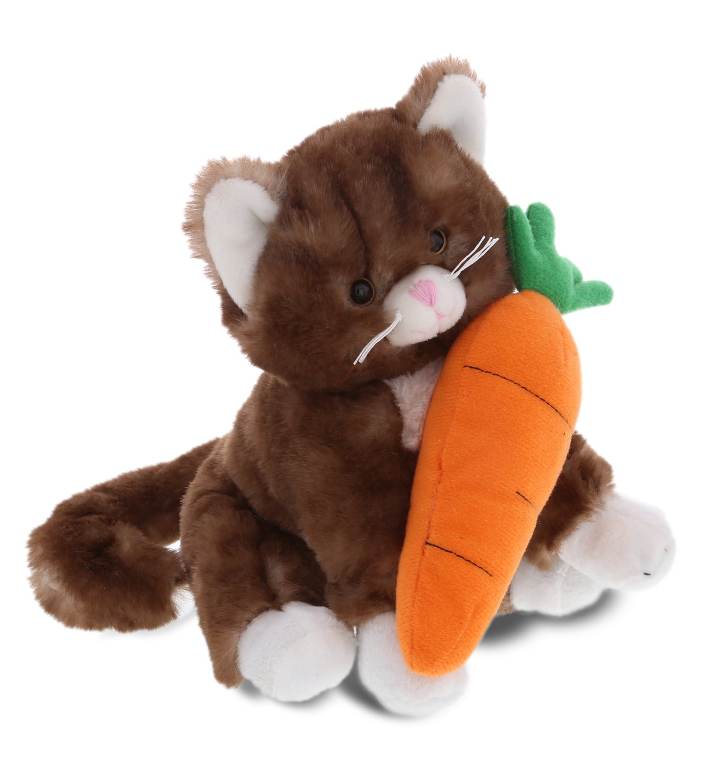 PLUSH CARROT - SUPER SOFT PLUSH - BROWN CAT