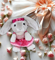 SUPER SOFT PLUSH - GREY RABBIT Ballerina