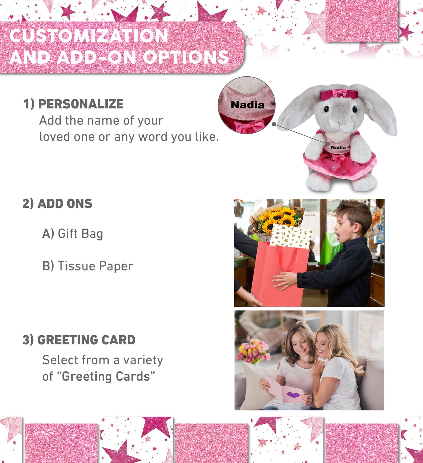 SUPER SOFT PLUSH - GREY RABBIT Ballerina