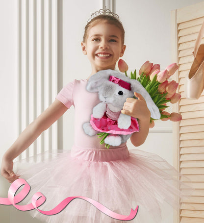 SUPER SOFT PLUSH - GREY RABBIT Ballerina