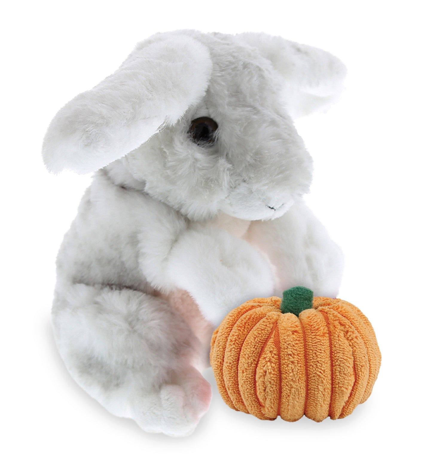 PLUSH PUMPKIN - SUPER SOFT PLUSH - GREY RABBIT
