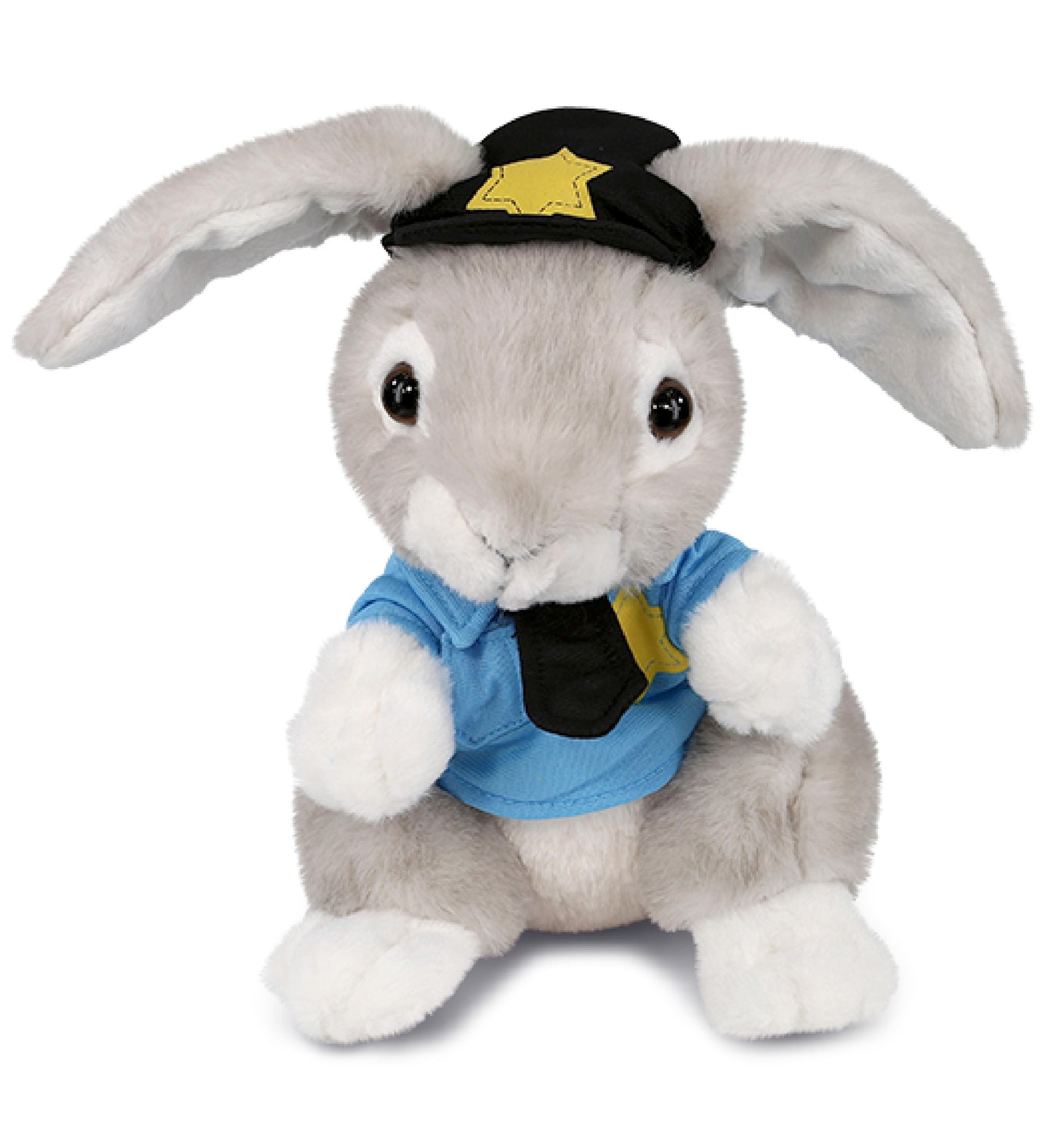 PLUSH POLICE - SUPER SOFT PLUSH - GREY RABBIT