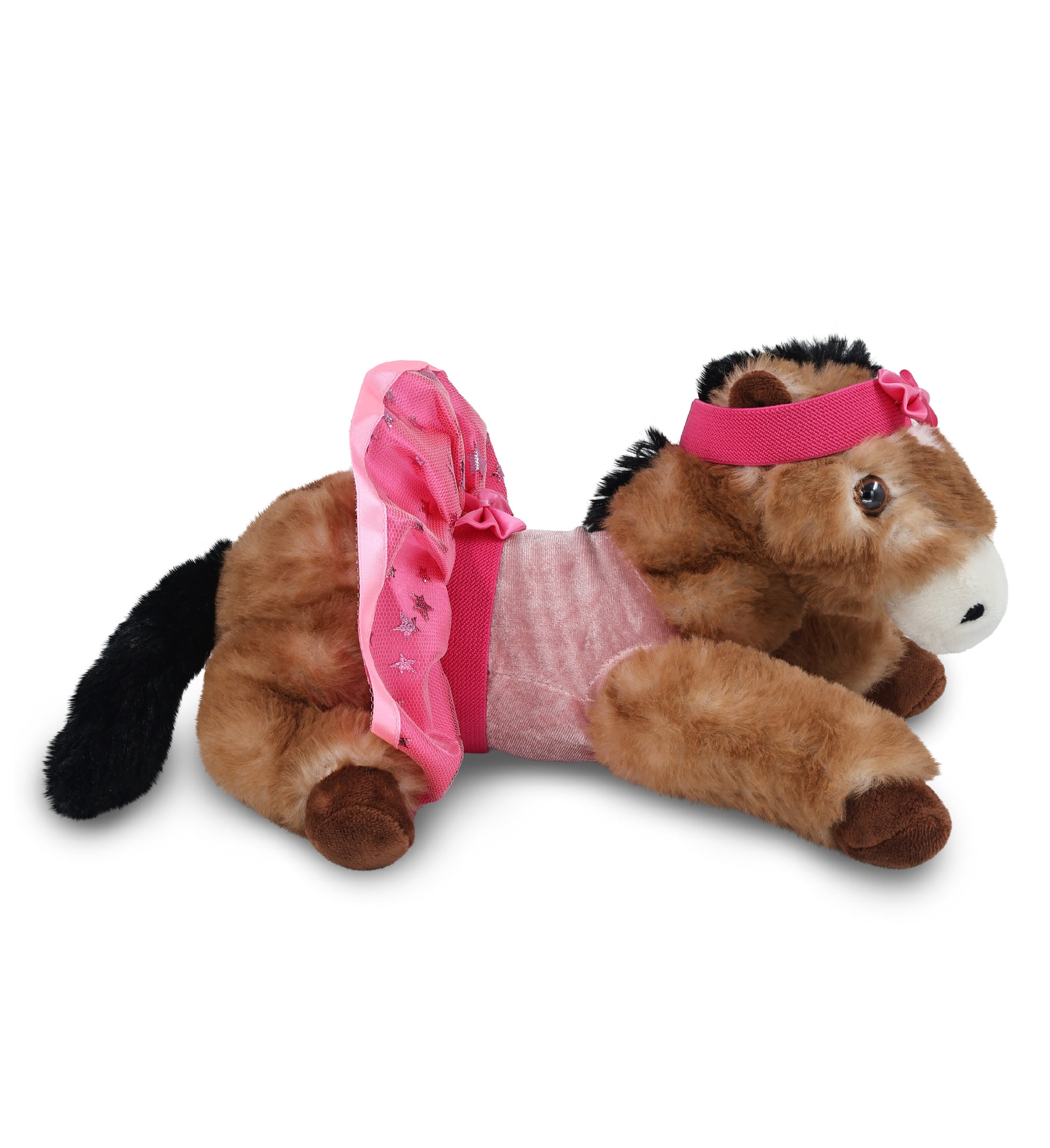 SUPER SOFT PLUSH - LYING BROWN HORSE Ballerina