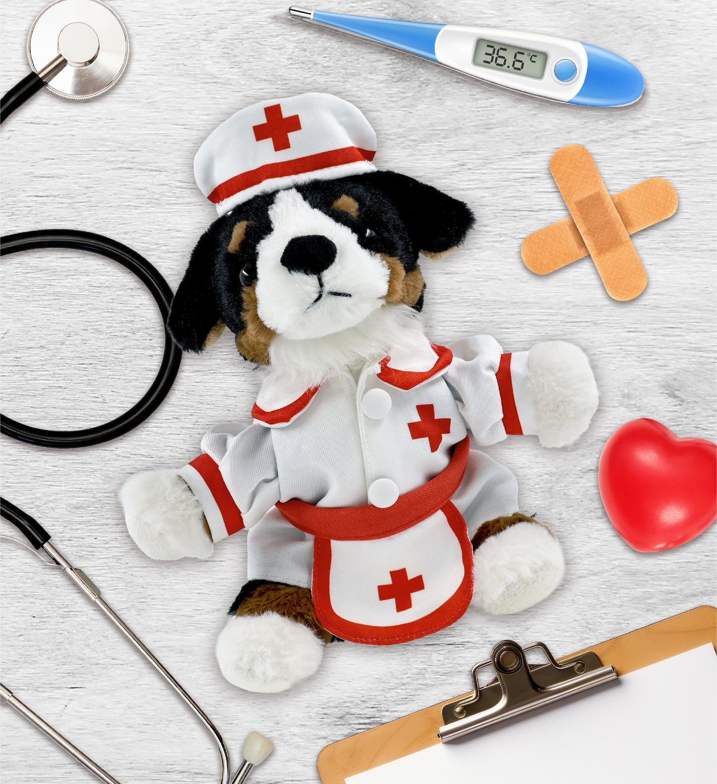 SUPER SOFT PLUSH - BERNESE DOG NURSE