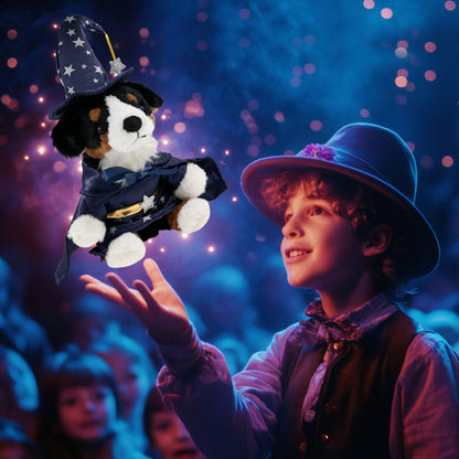 SUPER SOFT PLUSH - BERNESE DOG WIZARD