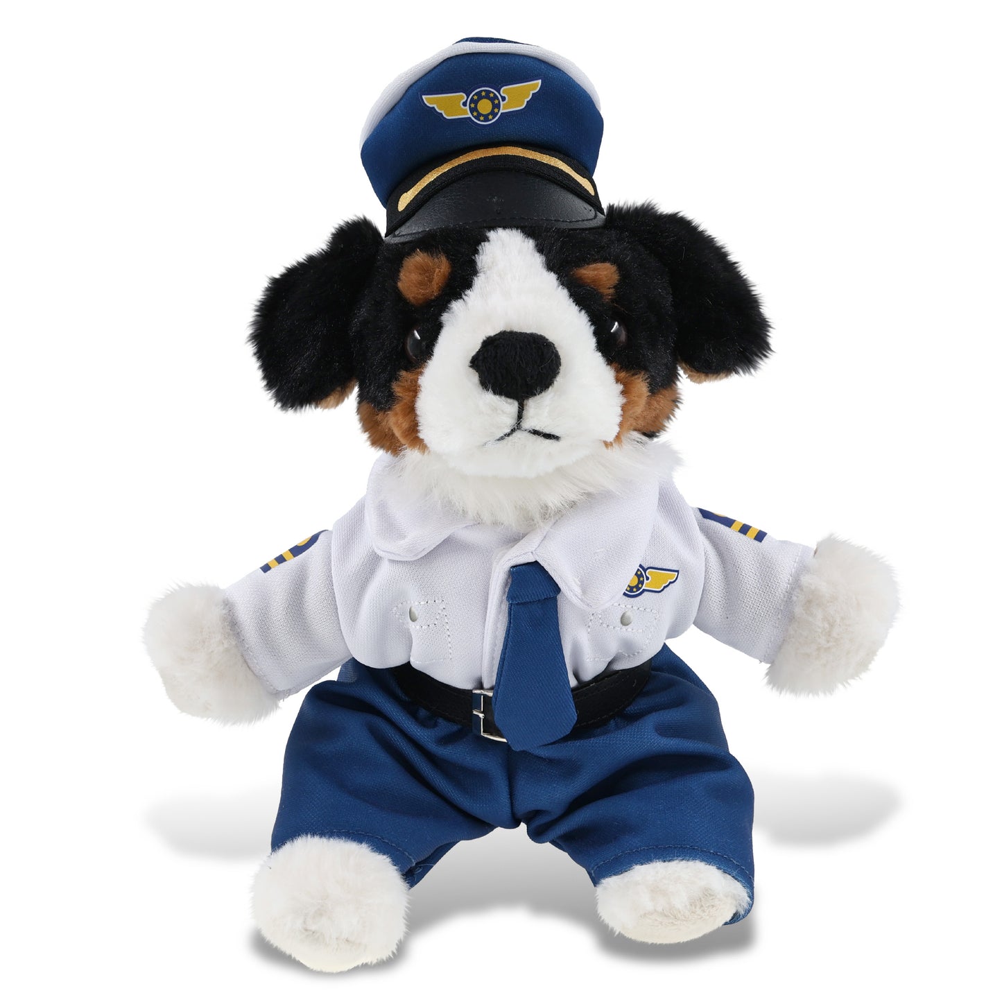 SUPER SOFT PLUSH - BERNESE DOG PILOT DRESS UP