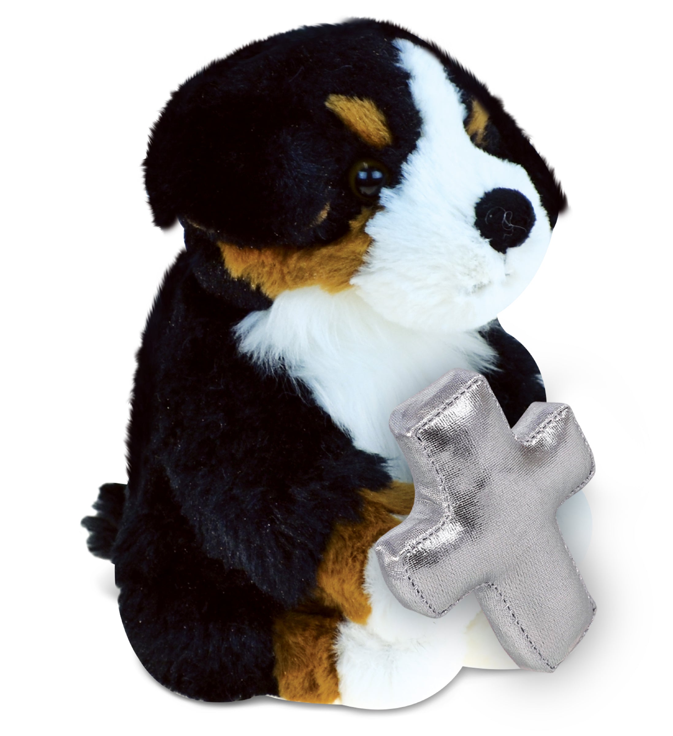 PLUSH CROSS - SUPER SOFT PLUSH - BERNESE DOG
