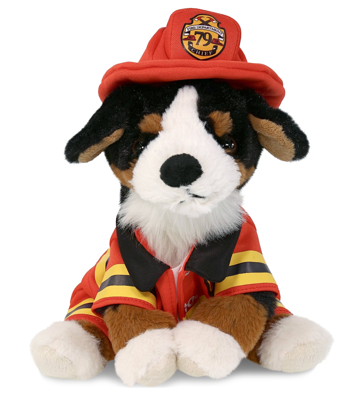 PLUSH FIREMAN - SUPER SOFT PLUSH - BERNESE DOG