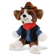 SUPER SOFT PLUSH - ST. BERNARD DOG With COWBOY Dress Up