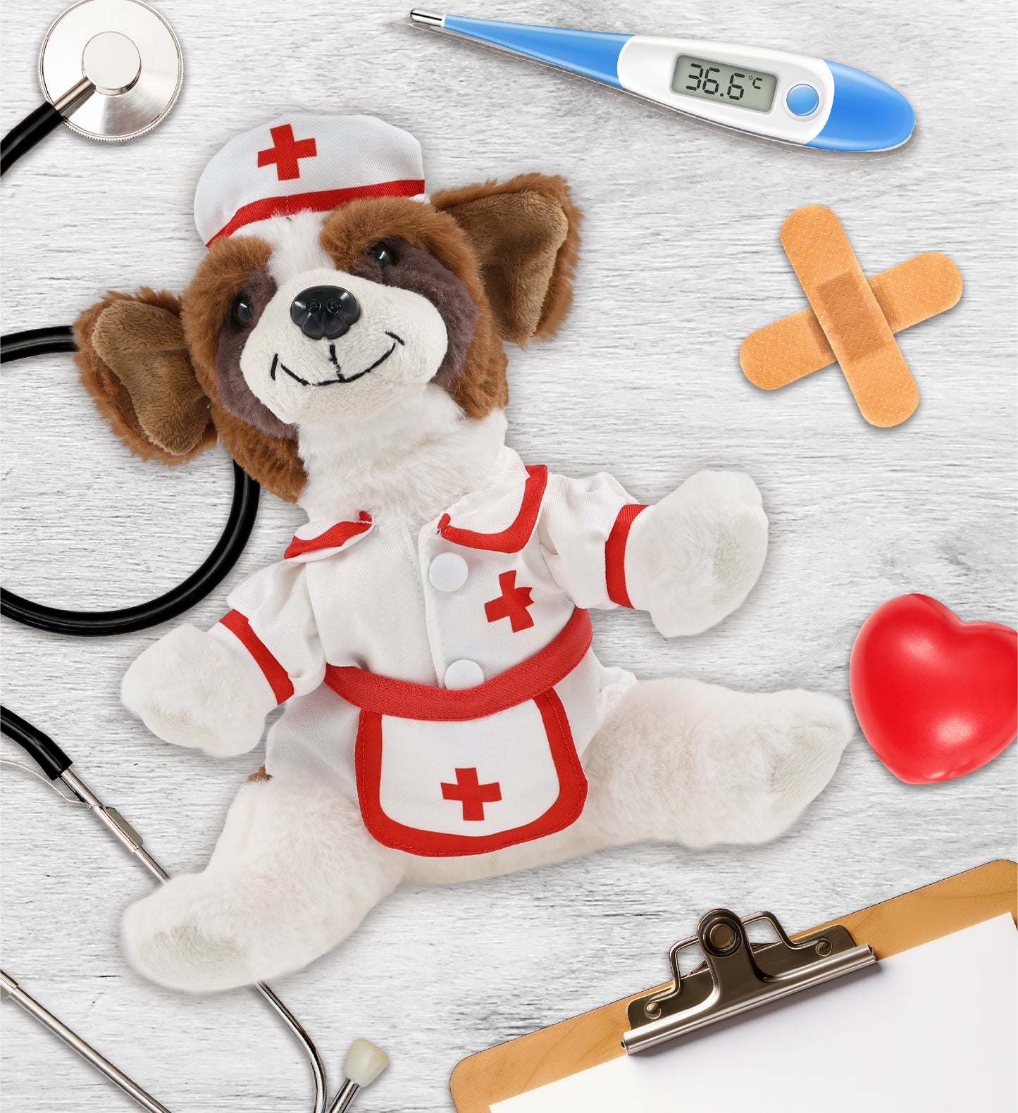 SUPER SOFT PLUSH - ST. BERNARD DOG NURSE