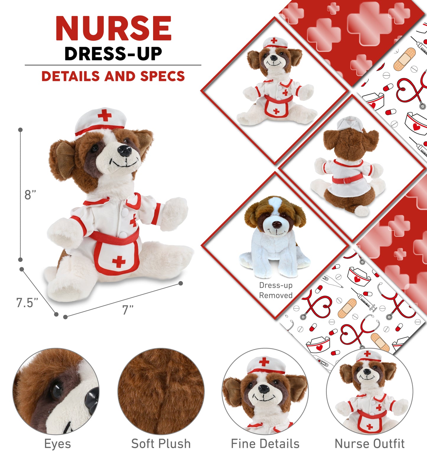 SUPER SOFT PLUSH - ST. BERNARD DOG NURSE