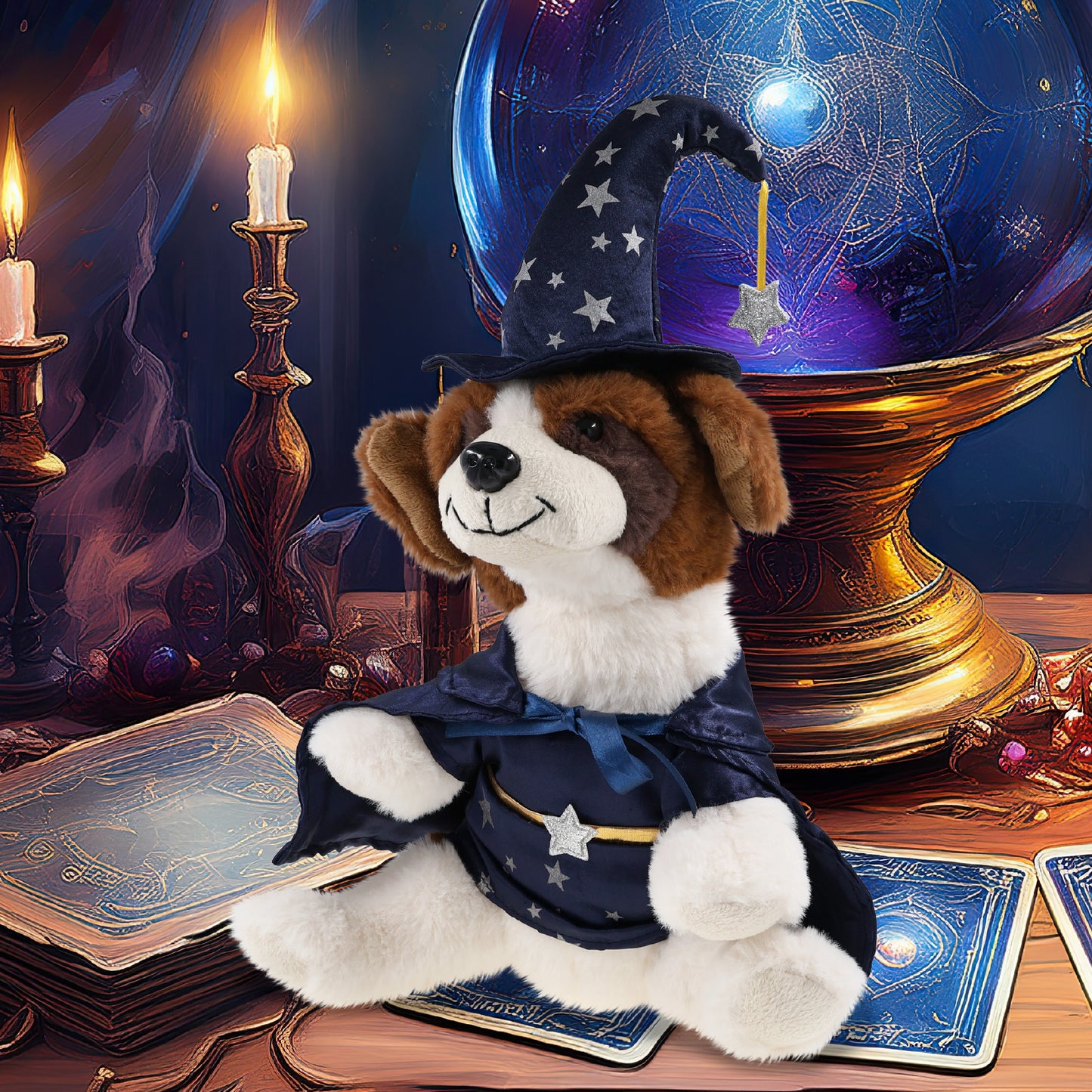 SUPER SOFT PLUSH - ST. BERNARD DOG WIZARD